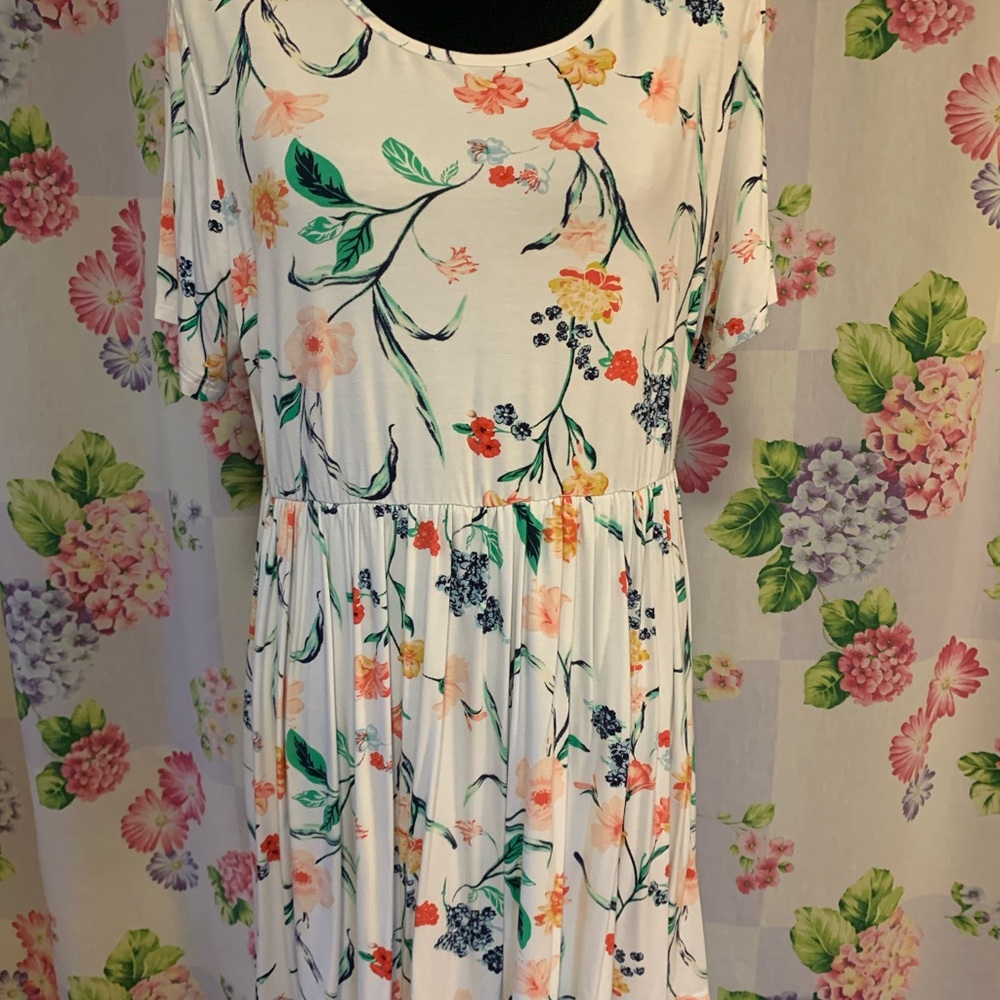 Bearsland Floral Print Babydoll Top